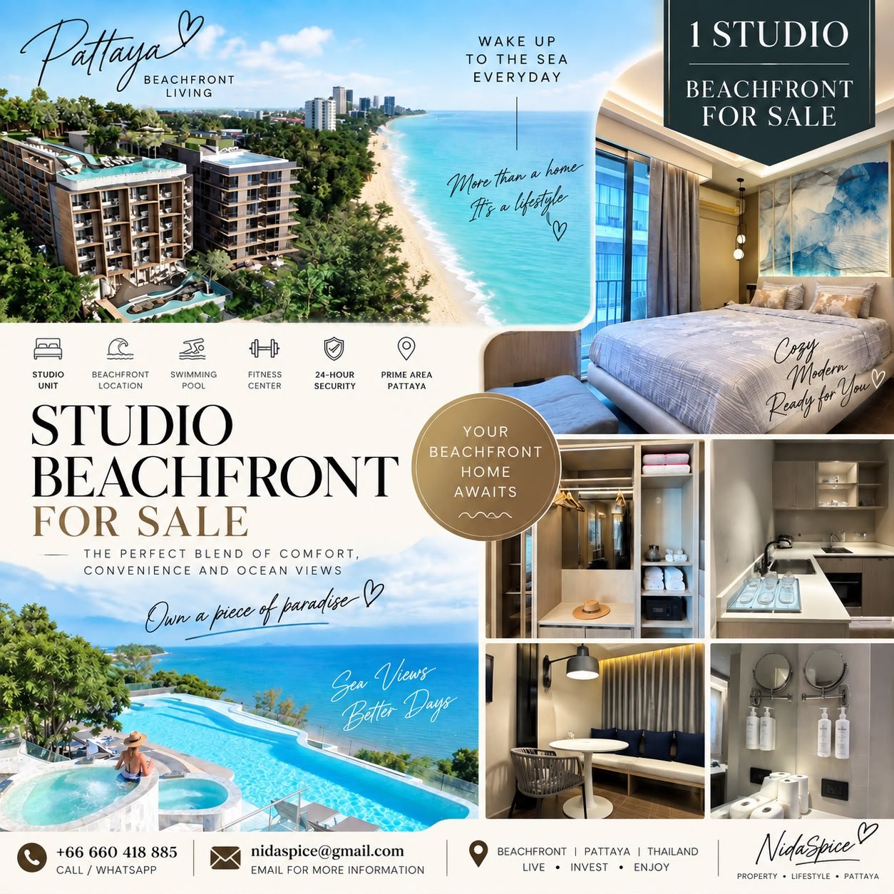 Bayphere Beachfront Studio Pattaya — 2